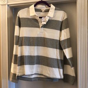 NWT JCrew Factory rugby stripe polo